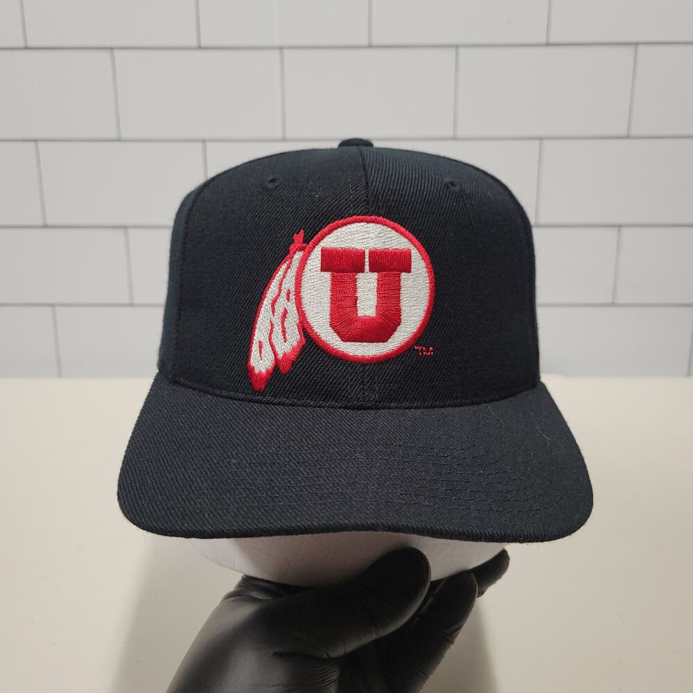 Sports Specialties Vintage Utah Utes Plain Logo Wool Snapback Hat NCAA